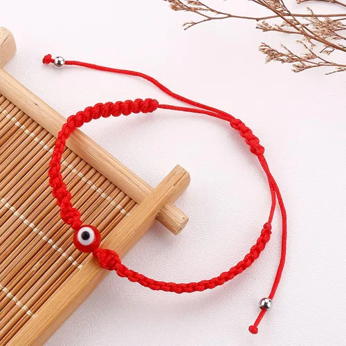 Miniatura 2 de SUMMER LOVE Handmade Jewelry Evil Eye Bracelets with Card,Black Red String Bracelets Kabbalah Protection Luck Amulet for Women Men Friends Pulseras