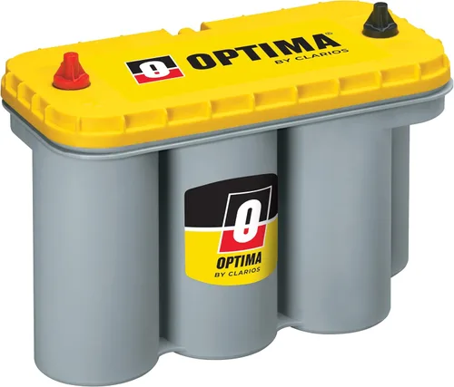 Baterias OPTIMA de alto rendimiento D31T YellowTop de doble propósito sellada AGM para automóvil, camión y SUV, 900 CCA, sin mantenimiento, montaje