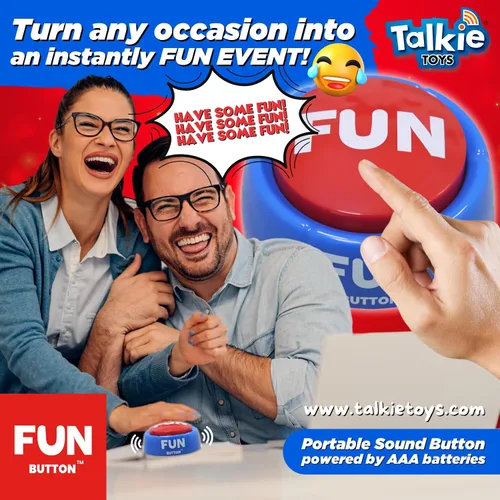 Miniatura 6 de Talkie Toys Products Botón divertido – Cuenta con frases divertidas – Botón parlante para aliviar el estrés, regalos divertidos y más