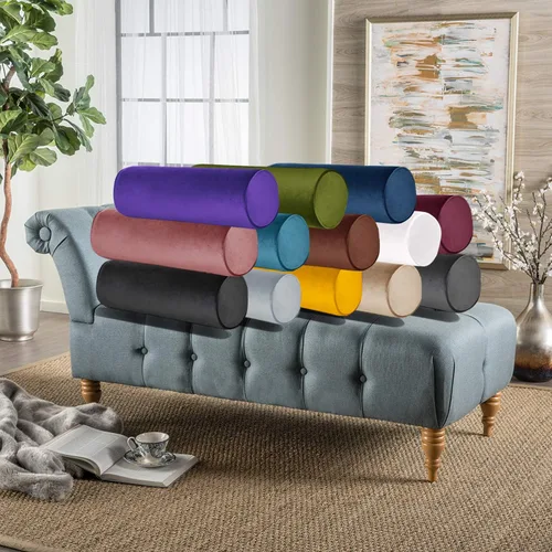 Miniatura 4 de Fundas de almohada enrollable para el cuello con cremallera - Fundas de almohada bolster/cilíndricas redondas de Luna Llena para dormitorio, sala