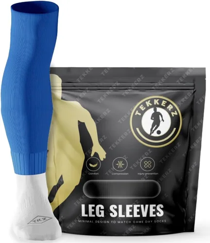 Miniatura 2 de Tekkerz Manga de pierna compatible con calcetines de agarre, la mejor alternativa a los calcetines deportivos de fútbol, fútbol, hockey y rugby