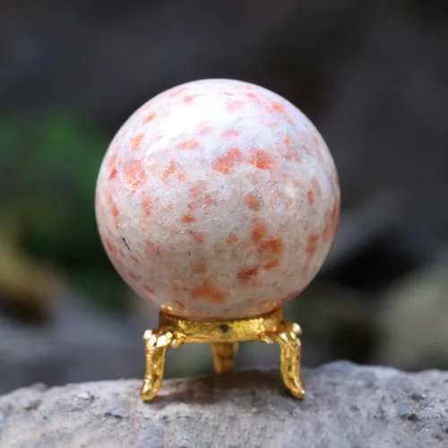 Miniatura 11 de Crocon Bola esférica de piedra de jaspe rojo de 2.165 in con soporte de metal, más de 1400 quilates, esfera de curación, escultura para adivinación