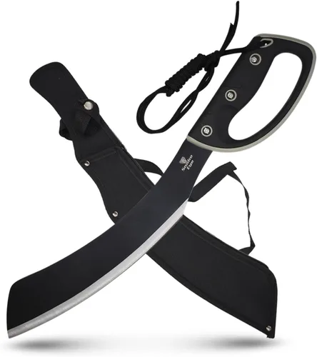 Miniatura 15 de Snake Eye Tactical Full-Tang Machete – Herramienta de supervivencia de hoja fija resistente con funda de nailon reforzado para camping, caza