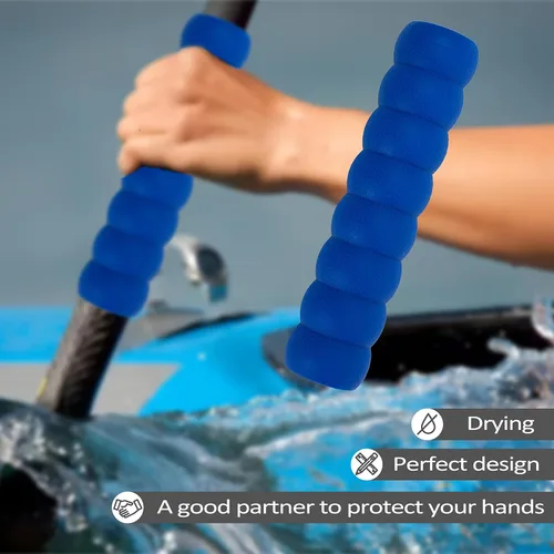 Miniatura 3 de Paquete de 2 empuñaduras para kayak, agarre antideslizante para remos desmontables, accesorios de kayak para prevención de ampollas