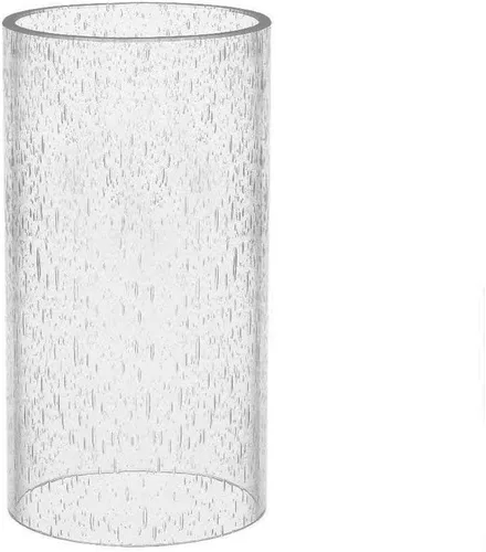Miniatura 6 de Pantalla de lámpara de vidrio cilíndrico transparente recta de repuesto con múltiples efectos (cilindro de burbujas con filtro)