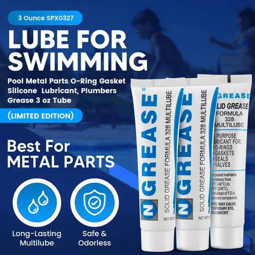 Miniatura 2 de Lubricante de grasa y junta tórica para juntas tóricas Hayward SPX0327-3oz Lubricante de silicona impermeable para filtros de piscina, grasa