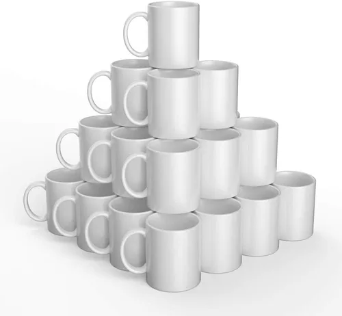 Miniatura 7 de Cricut Taza biselada en blanco, revestida de cerámica, apta para lavavajillas y microondas para decorar, compatible con prensa de tazas y tinta