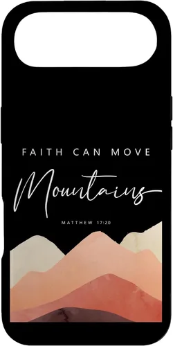 Miniatura 27 de iPhone 12/12 Pro Faith Can Move Mountains - Funda cristiana inspiradora Mateo 17 20