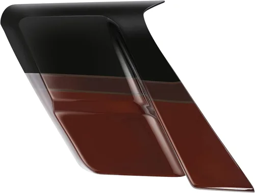Miniatura 6 de Auburn Sunglo y agujero negro con rico Bourbon panel lateral estirado para Harley Road King Street Glide Road Glide Electra Glide CVO Special Negro