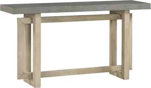 Miniatura 8 de Mesa consola de madera maciza, 59.1 pulgadas, entrada extralarga, mesa de sofá para entrada, pasillo, sala de estar, vestíbulo, estilo minimalista