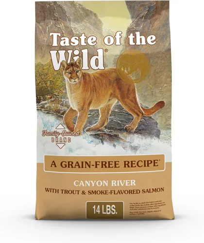 Miniatura 11 de Comida seca para gatos sin granos Taste of the Wild Canyon River con trucha y salmón con sabor ahumado 5 libras (Paquete de 1)