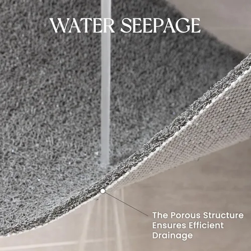 Miniatura 6 de Tapete de Bañera Antideslizante, Tapetes de Ducha de 47x17 Pulgadas para Interior de Ducha, Tapete de Baño de PVC Loofah de Secado Rápido