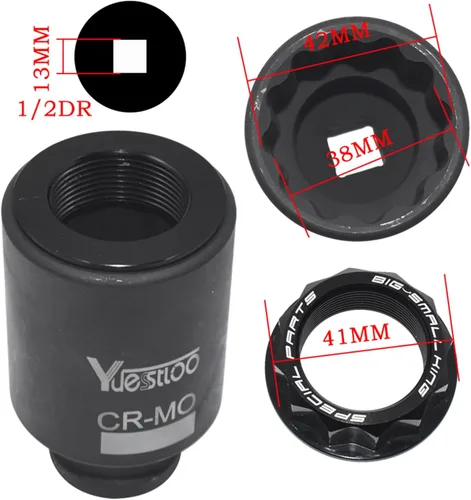 Miniatura 4 de Herramienta de enchufe de tuerca de eje de rueda trasera de 1.614 in, compatible con Ducati Multistrada V4 Monster 959