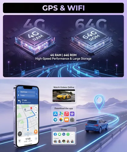 Miniatura 3 de Radio de coche 2G+64G para Toyota Corolla 2009-2013, estéreo de coche Android inalámbrico Carplay, Rimoody pantalla táctil de 9 pulgadas