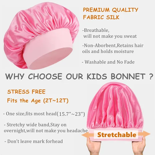 Miniatura 5 de 3 gorros de bebé para dormir, gorro de dormir para bebés, niñas, niños y niños pequeños