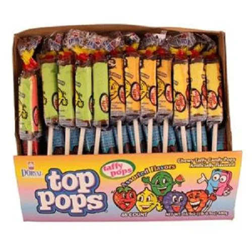 Miniatura 12 de Top/Taffy Pops Sabores Surtidos 48ct