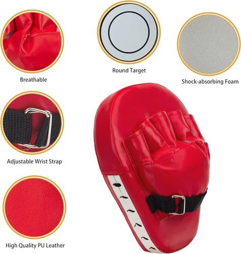 Miniatura 4 de Juego de 3 en 1 de guantes de boxeo y mitones de golpeo para niños, guantes de boxeo deportivos con almohadillas para manos y vendas, juego