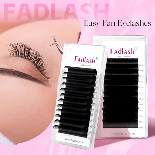 Miniatura 7 de FADLASH Extensiones de pestañas con rizo D, 0.07 mm, bandeja mixta fácil de usar, pestañas de volumen 2D-10D, autoaplicables, 15-20 mm