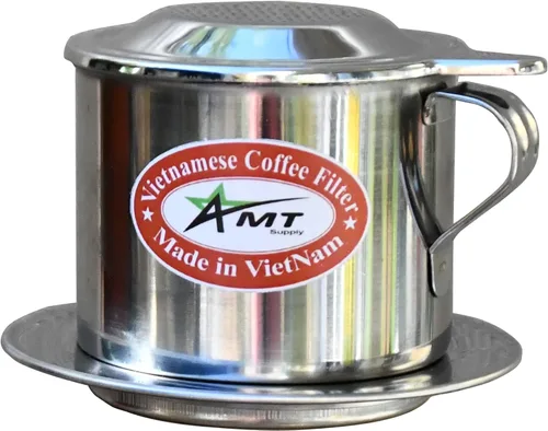 Miniatura 8 de AMT Cafetera de 6.5 onzas, filtro Phin con corcho, gotero de café atornillado para café de estilo vietnamita en casa u oficina