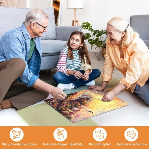 Miniatura 6 de Paquete de 4 rompecabezas de 24 piezas grandes, productos y actividades para personas mayores con demencia, Alzheimer, juego cognitivo de Alzheimer