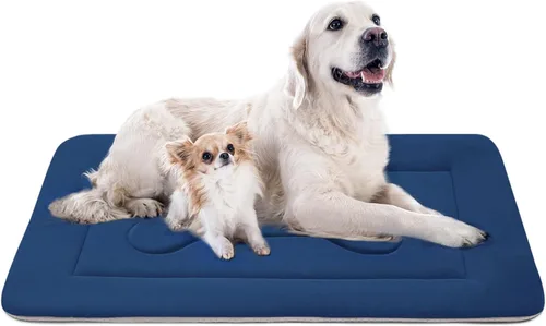 Miniatura 15 de Cama grande y acolchada de 36.0, 42.0 y 47.0 pulgadas para perro, lavable, con base antideslizante, cama para mascotas, camas para gatos, caseta
