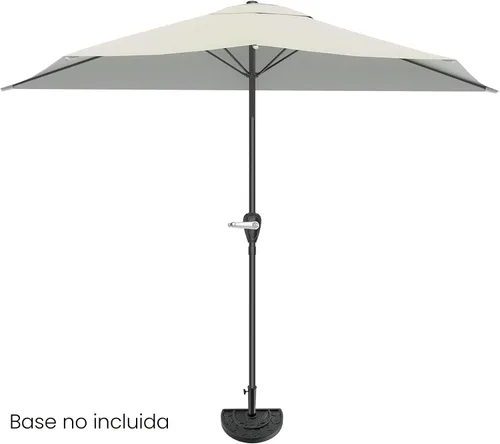 Miniatura 5 de Pure Garden - Parasol para patio de media caña 50-145-B 9', color azul., Bronceado Canela