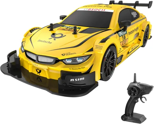 GoolRC Coche de Deriva RC, Escala 1:16 4WD 40KM/H Coche de Carreras RC de Alta Velocidad, 2.4GHz Eléctrico Deportivo de Deriva con Faro, Neumáticos