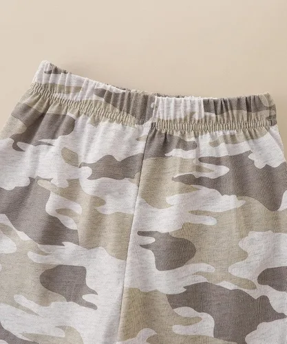 Miniatura 5 de Conjunto de camiseta de manga corta y pantalón corto de algodón para bebé