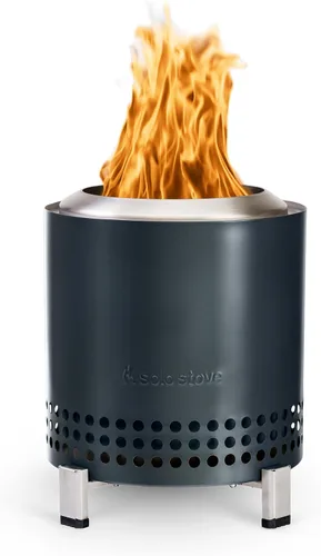 Miniatura 25 de Solo Stove Mesa, Hoguera de Mesa de 5.1 Pulgadas con Soporte - Hoguera de Acero Inoxidable Sin Humo para Acampar, al Aire Libre y Patio - Hoguera