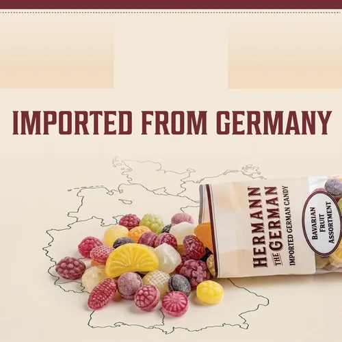 Miniatura 4 de Hermann the German Hard Candy - Importado - Paquete de 2 (surtido de dulces de frutas bávaras)
