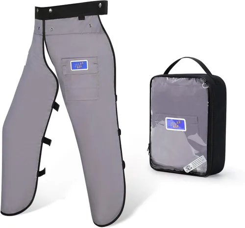 Miniatura 12 de Chaps para motosierra con cinturón ajustable y bolsillo, equipo de protección forestal