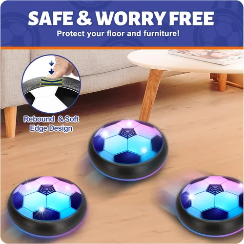 Miniatura 4 de Officygnet Hover Soccer Ball para Niños, Juguetes de Interior Regalos para Niños de 6, 7, 8, 9, 10, 11, 12 Años de Edad, Juguetes de Fútbol Flotante