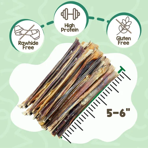 Miniatura 2 de Nature Gnaws Palitos de cerdo extra finos para perros pequeños de 5 a 6 pulgadas (50 unidades) – Larga duración para masticadores ligeros