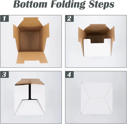 Miniatura 4 de Cuyacili Cajas de regalo de broma, cajas de regalo anidables, caja sorpresa, caja de cartón blanco, caja de broma cuadrada, divertido regalo