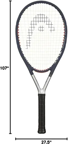 Miniatura 6 de HEAD Ti. S5 CZ - Raqueta de tenis con cabeza preencordada, equilibrio pesado de 27.5 pulgadas