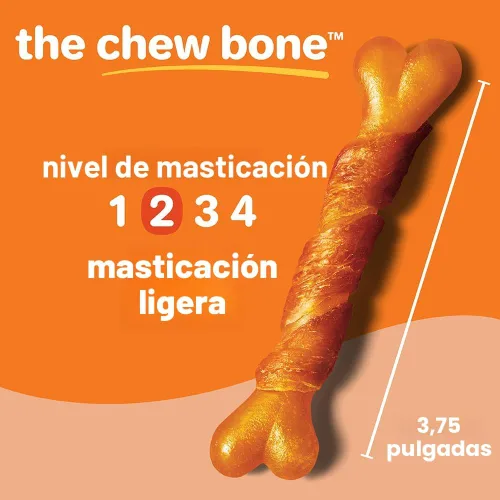 Miniatura 7 de Oinkies - Golosinas masticables duraderas para perros envueltas en pollo, 25