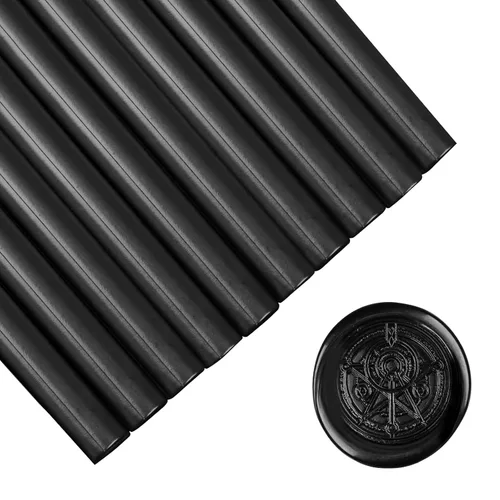 Miniatura 18 de SHOWIN Varillas de cera de sellado para pistola de pegamento para sello de cera, dorado metálico, ideal para invitaciones de boda, sobres