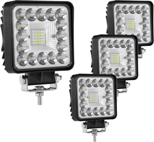 Miniatura 8 de Luces LED para tractor de 4 pulgadas con forma de cubo de 12 V, 120 W, luces antiniebla para camiones, barcos, SUV