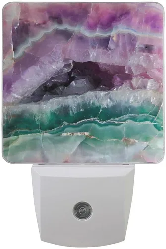 Miniatura 11 de Paquete de 2 lámparas LED de luz nocturna enchufables con impresión de princesa cisne con sensor de atardecer a amanecer para dormitorio, baño