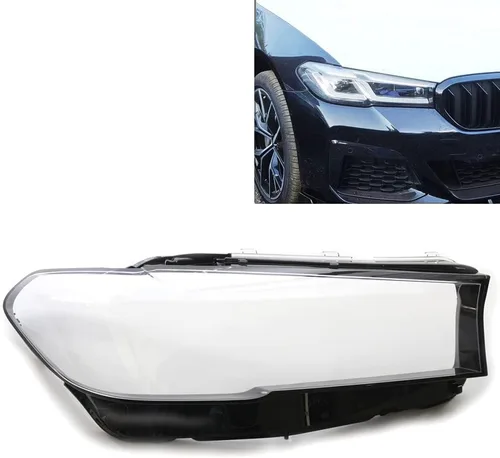 Miniatura 5 de Cubierta para lente de faro, PC lado derecho lente transparente para faros delanteros de coche BMW Serie 5 G30 2020-2021, 520i 530i 540i 550i