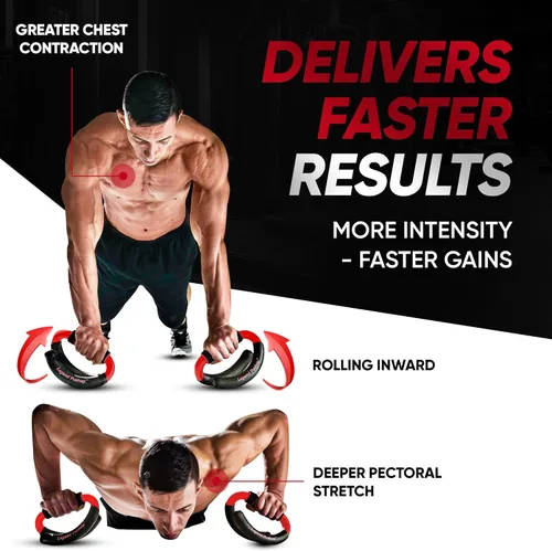 Miniatura 3 de Legend Pushup - Barras avanzadas para eliminar el dolor de muñeca, generar más crecimiento muscular, ofrecer resultados más rápidos y prevenir