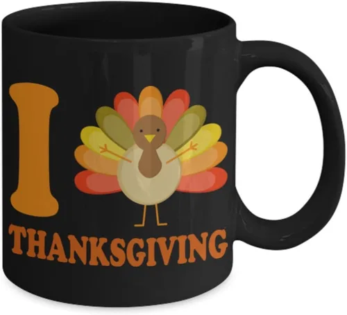 Miniatura 2 de Divertidas tazas de café de Acción de Gracias – bonito pavo de Acción de Gracias – Los mejores regalos para amigos, mujeres, hombres – Taza de café