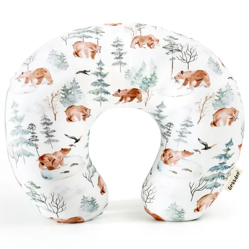 Miniatura 28 de GRSSDER Funda de Almohada de Lactancia Elástica Minky Removible Fundas de Lactancia para Almohadas de Lactancia Materna, Forro Ultra Suave y Cómodo