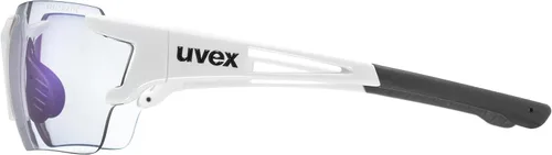 Miniatura 3 de UVex - Lentes de sol deportivos fotocromáticos para ciclismo correr con protección UV para mujeres y hombres estilo deportivo 803 Race V blancoazul