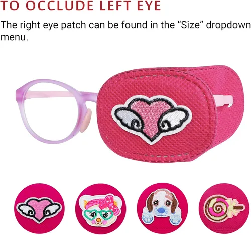 Miniatura 6 de Astropic 4 parches para ojos para niños Parche de ojos para niñas para gafas Parche médico para niños con ojo perezoso