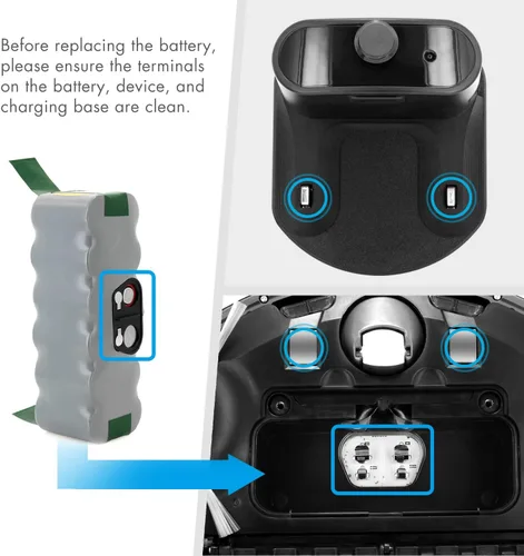 Miniatura 6 de Tenergy Nueva batería NiMH de 1000 ciclos 14.4V 3850mAh NiMH para iRobot Roomba 800 700 600 500 Series, baterías de repuesto recargables al vacío, 4