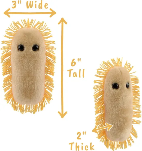 Miniatura 2 de GIANTmicrobes - Peluche para dolor de estómago: aprende sobre microbios y salud, divertido regalo educativo para familiares, amigos, médicos