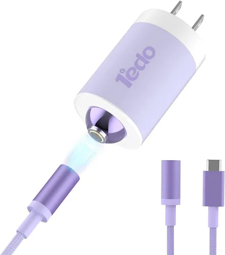 Miniatura 15 de Bloque magnético de carga rápida de 20 W con cable de 6 pies, innovador cable magnético a Lightning para iPhone 14/13/12/11/Xs Max/XR/X (verde)
