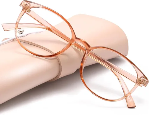 Miniatura 11 de Miyya - Lentes con bloqueo de luz azul para mujeres, lentes modernos redondos transparentes anti luz azul, antifatiga ocular y antirreflejante UV
