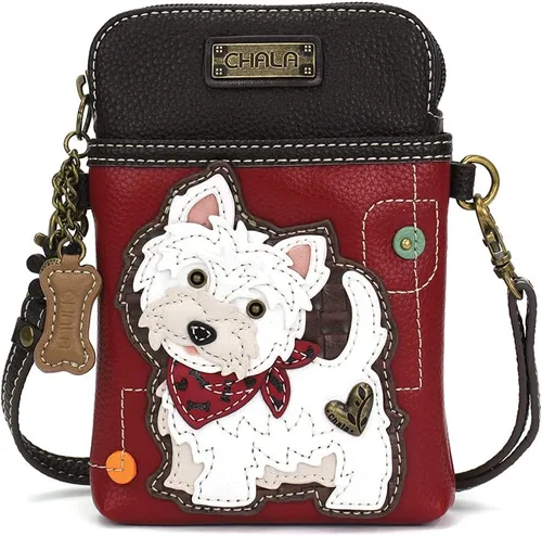 CHALA Bolso cruzado para teléfono celular, bolso de lona multicolor para mujer, con correa ajustable, Varios colores, Moderno